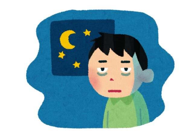 真夜中・深夜に起きている男性